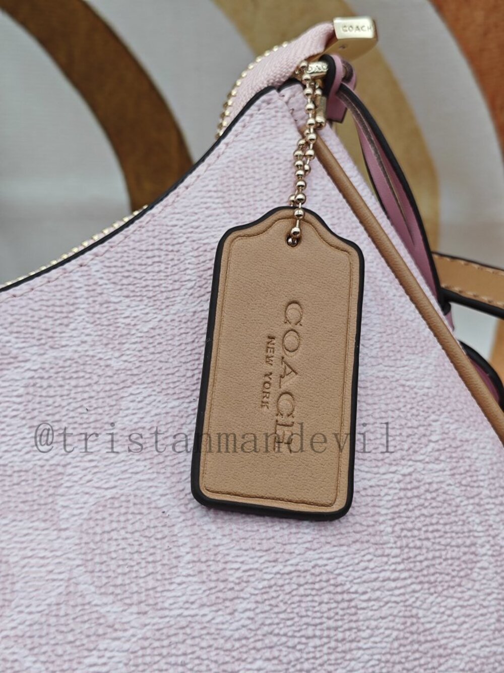 Coach Teri Shoulder Bag In Signature Canvas With Charms - Picture 8 of 11